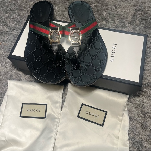 Gucci GG nylon lifford sandals - Picture 1 of 5